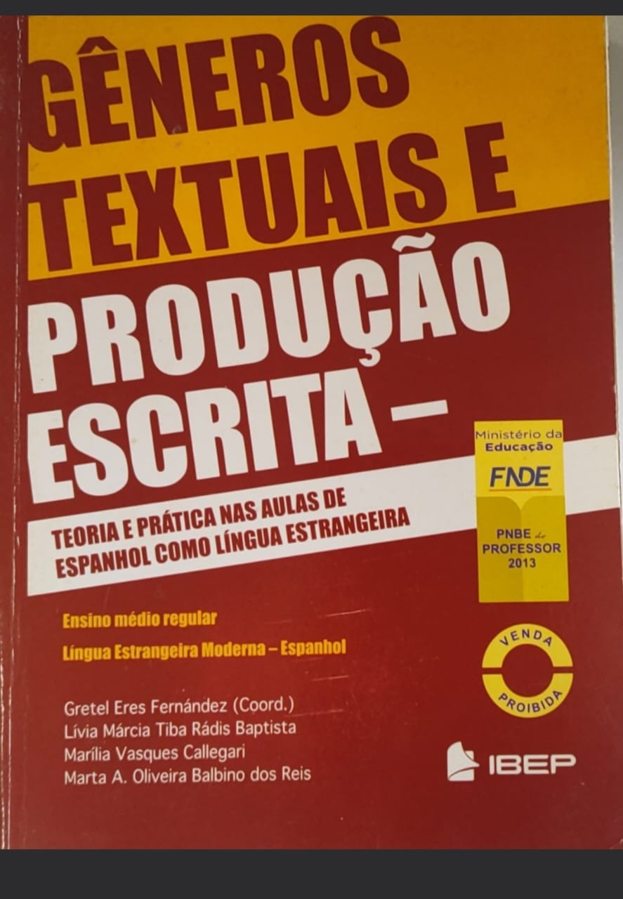 Capa de Gêneros textuais e produção escrita