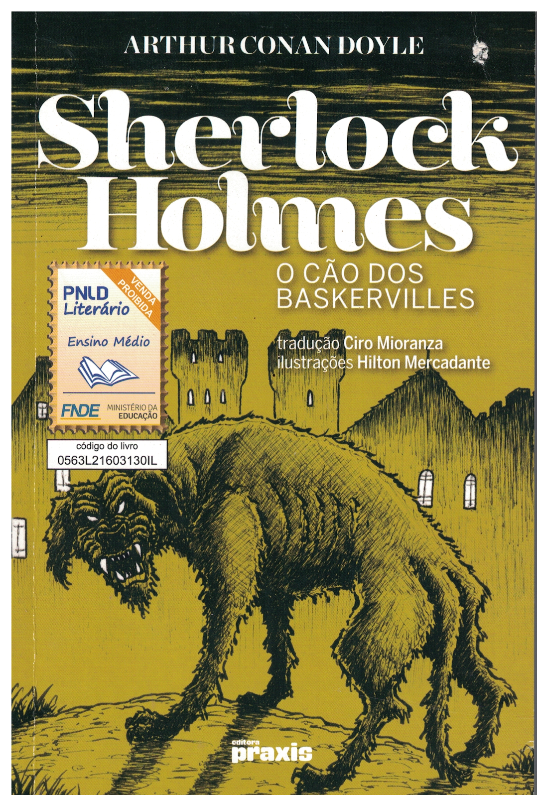 Capa de O cão dos baskervilles
