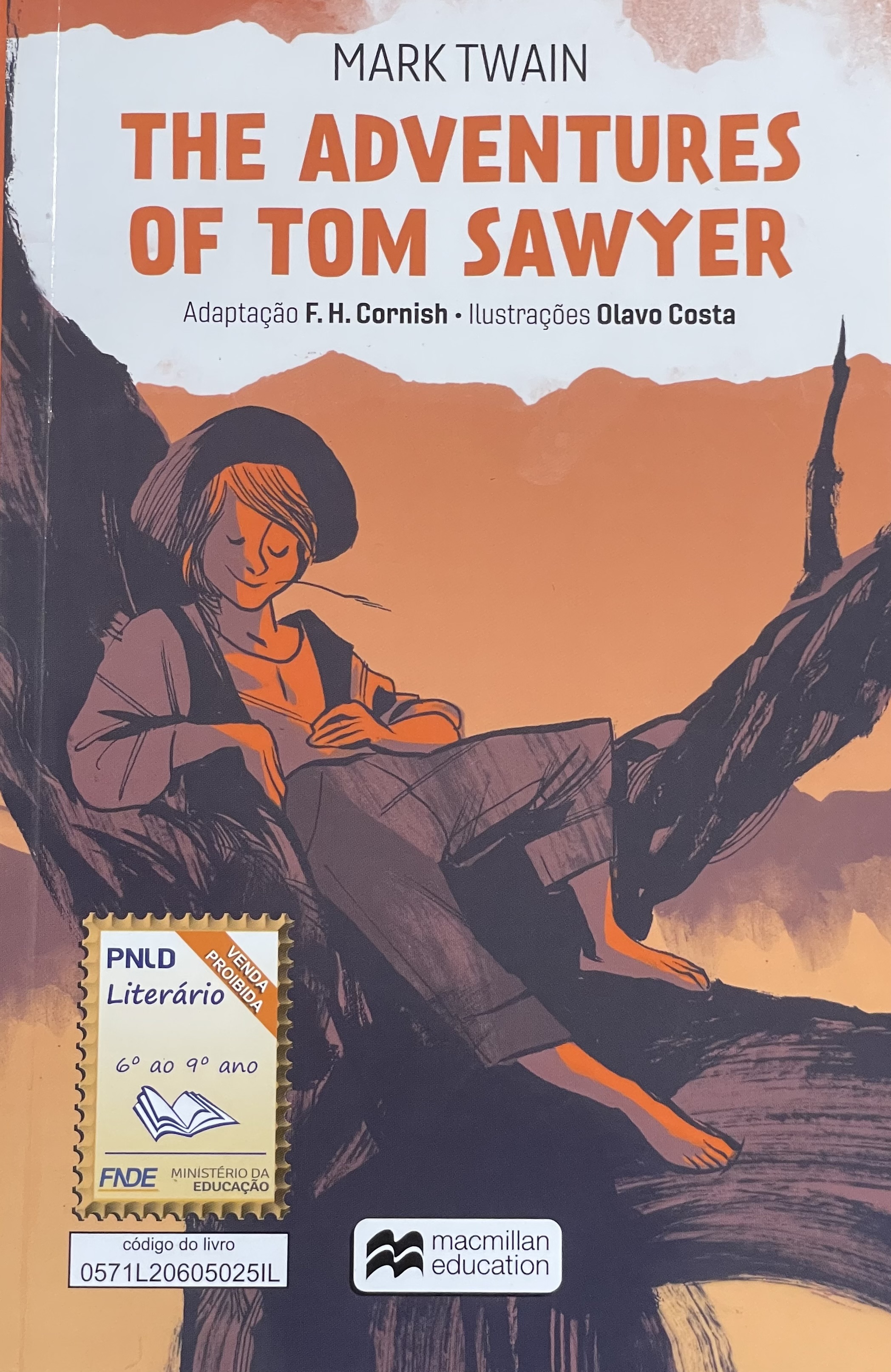 Capa de The adventures of tom sawyer