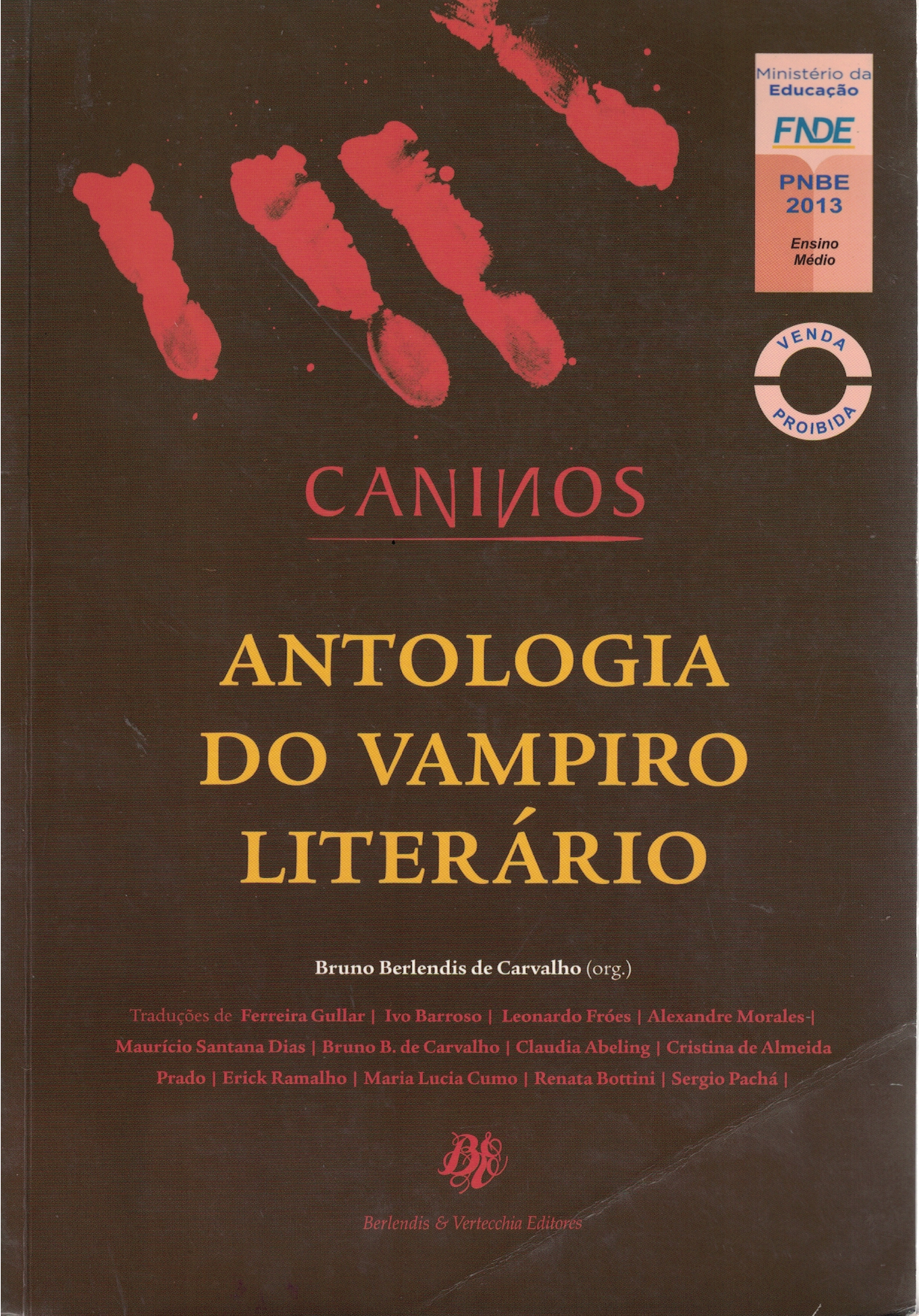 Capa de Antopologia do vampiro literário