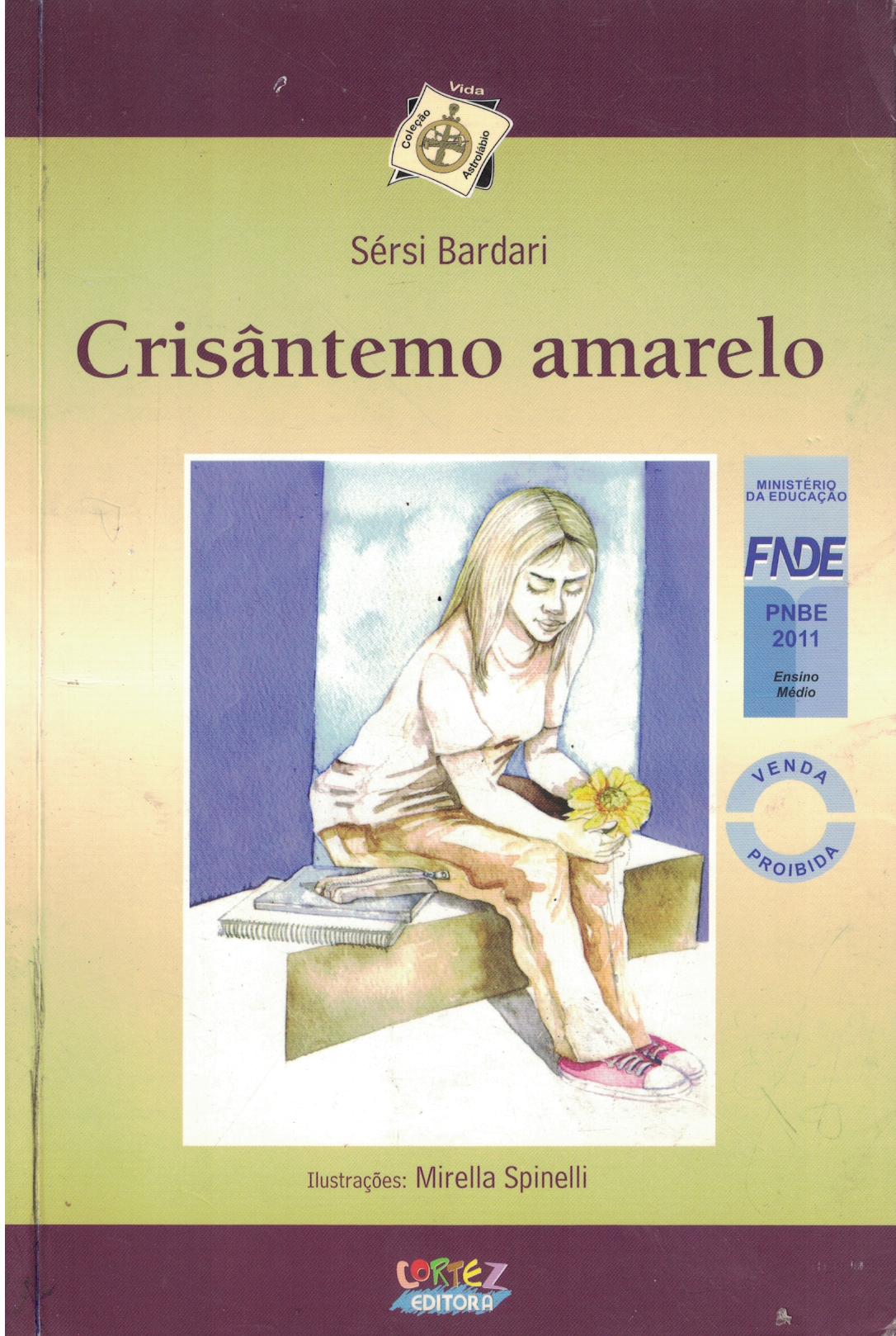 Capa de Crisântemo amarelo