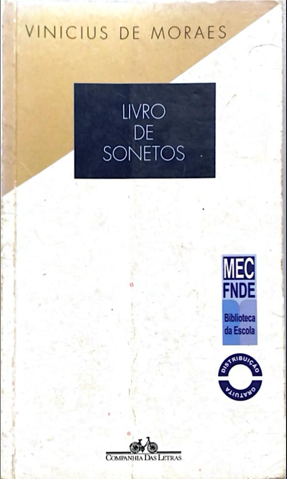 Capa de livro de sonetos 