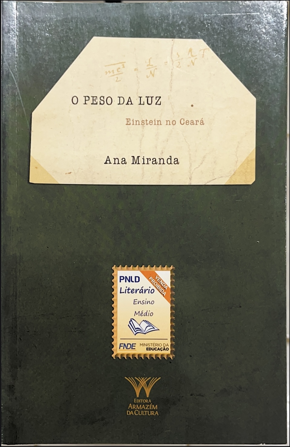 Capa de O PESO DA LUZ