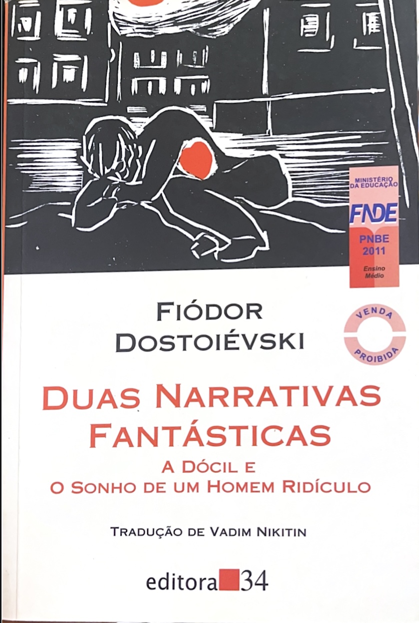Capa de Duas narrativas fantasticas a dócil e o sonho de um homem ridiculo