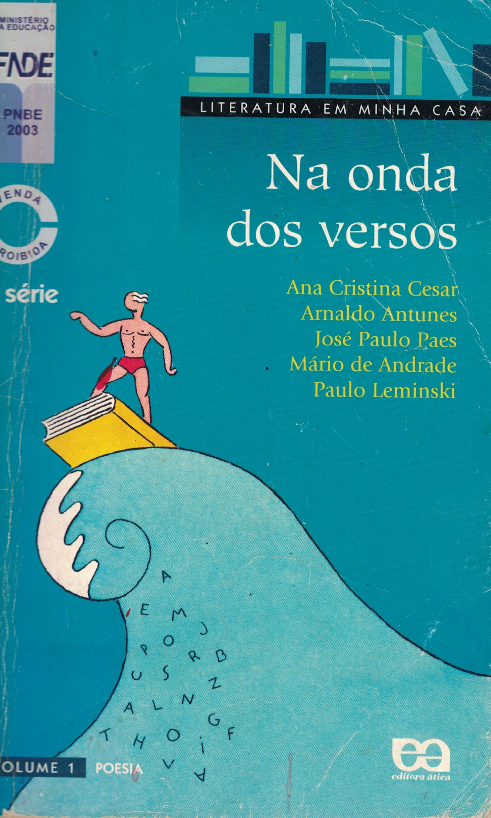 Capa de Na onda dos versos