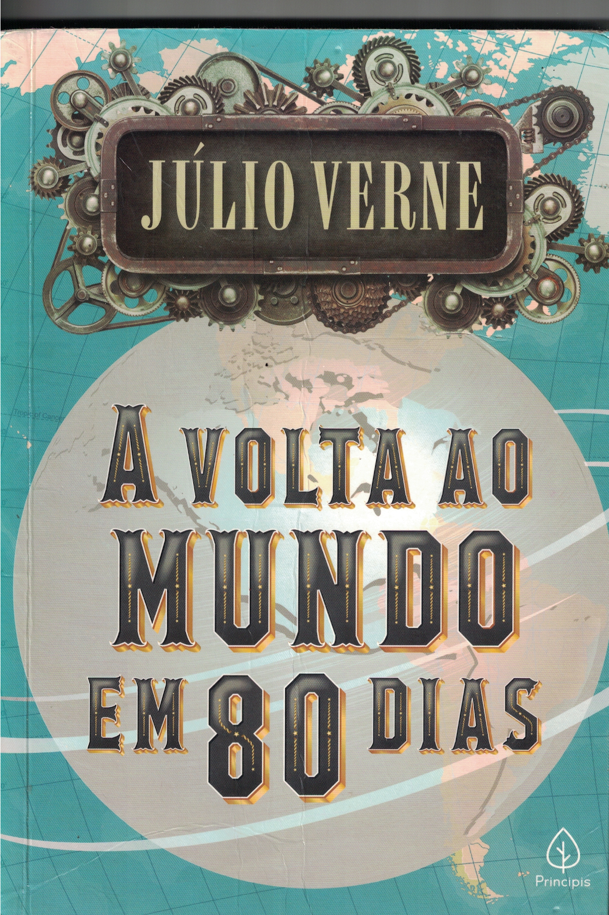 Capa de A volta ao MUNDO em 80 dias