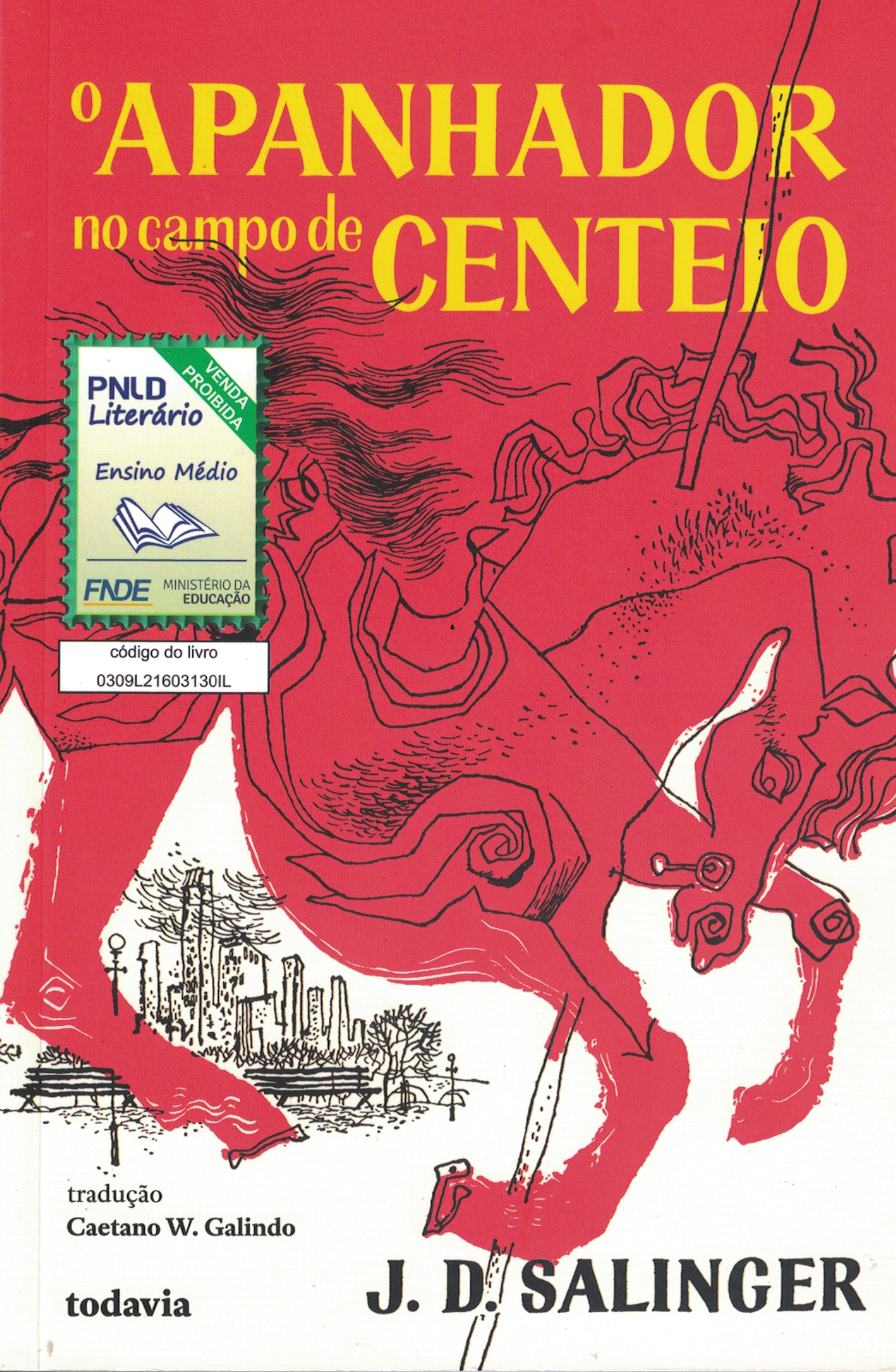 Capa de O Apanhador no campo de Centeio