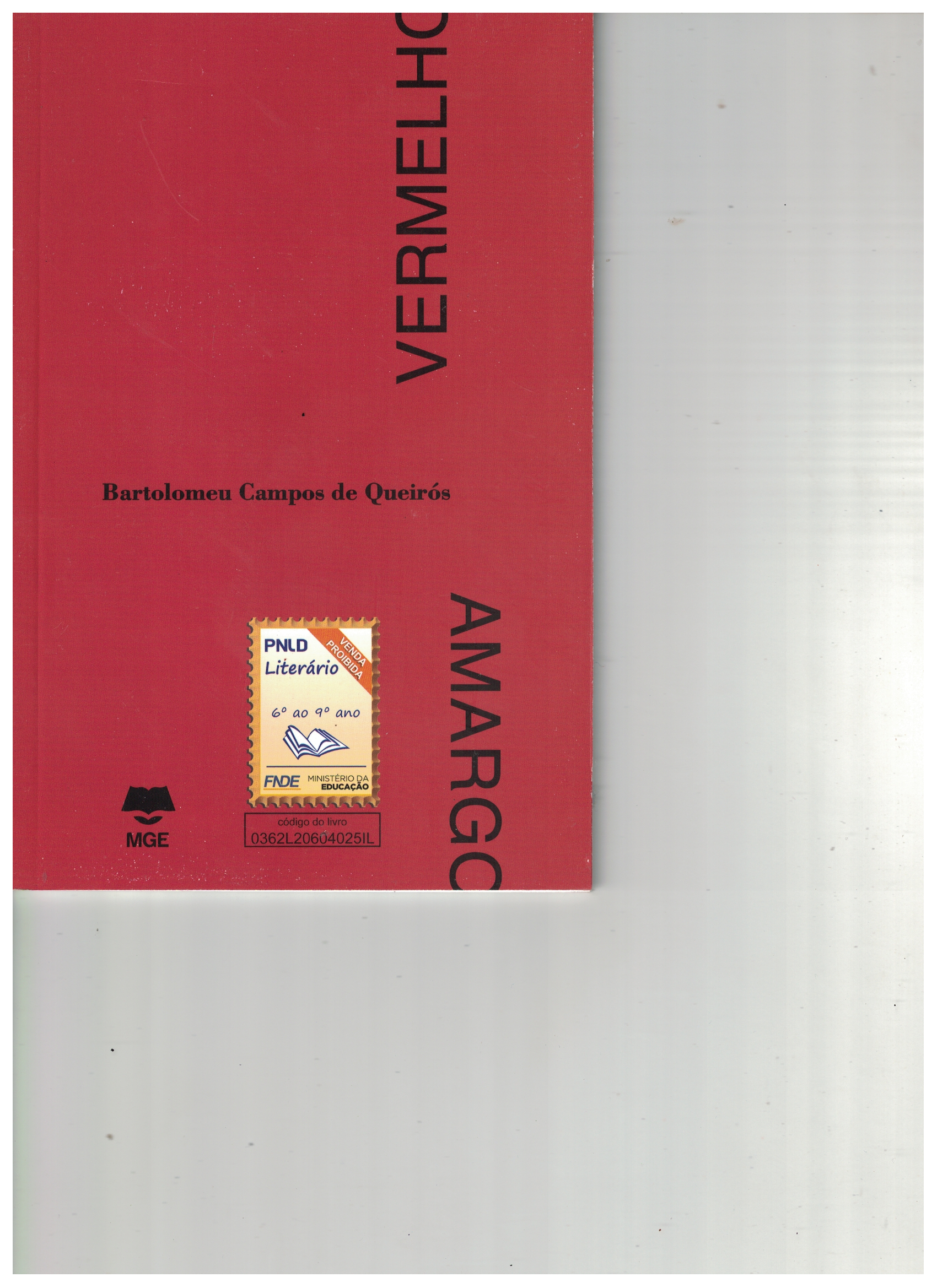 Capa de AMARGO VERMELHO