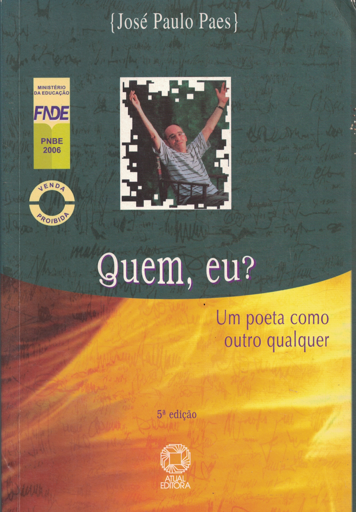 Capa de Quem, eu? - Um poeta como outro qualquer