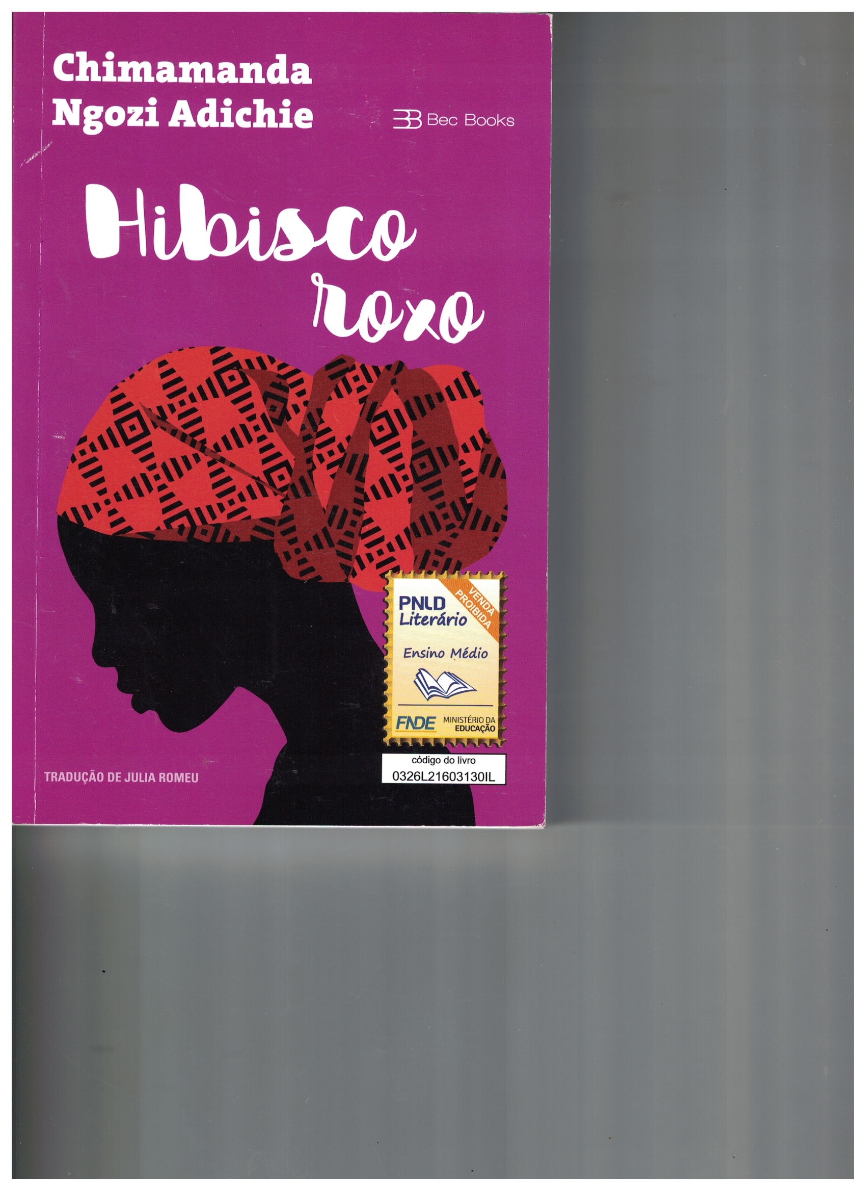 Capa de Hibisco roxo