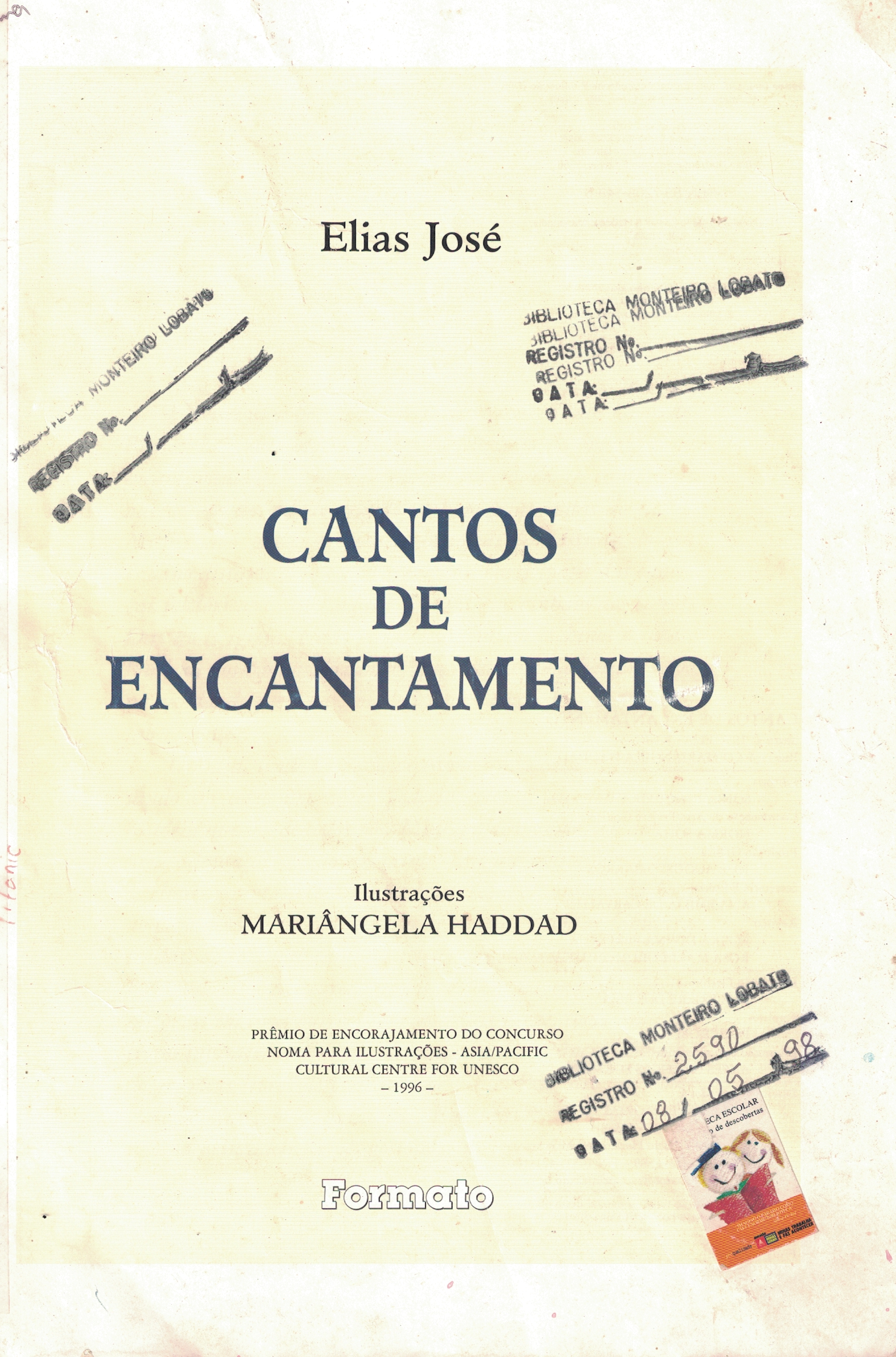 Capa de Cantos de encantamento