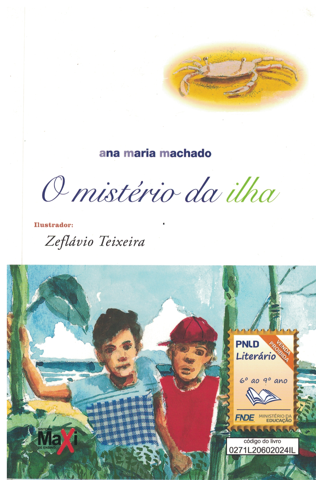 Capa de O mistério da ilha