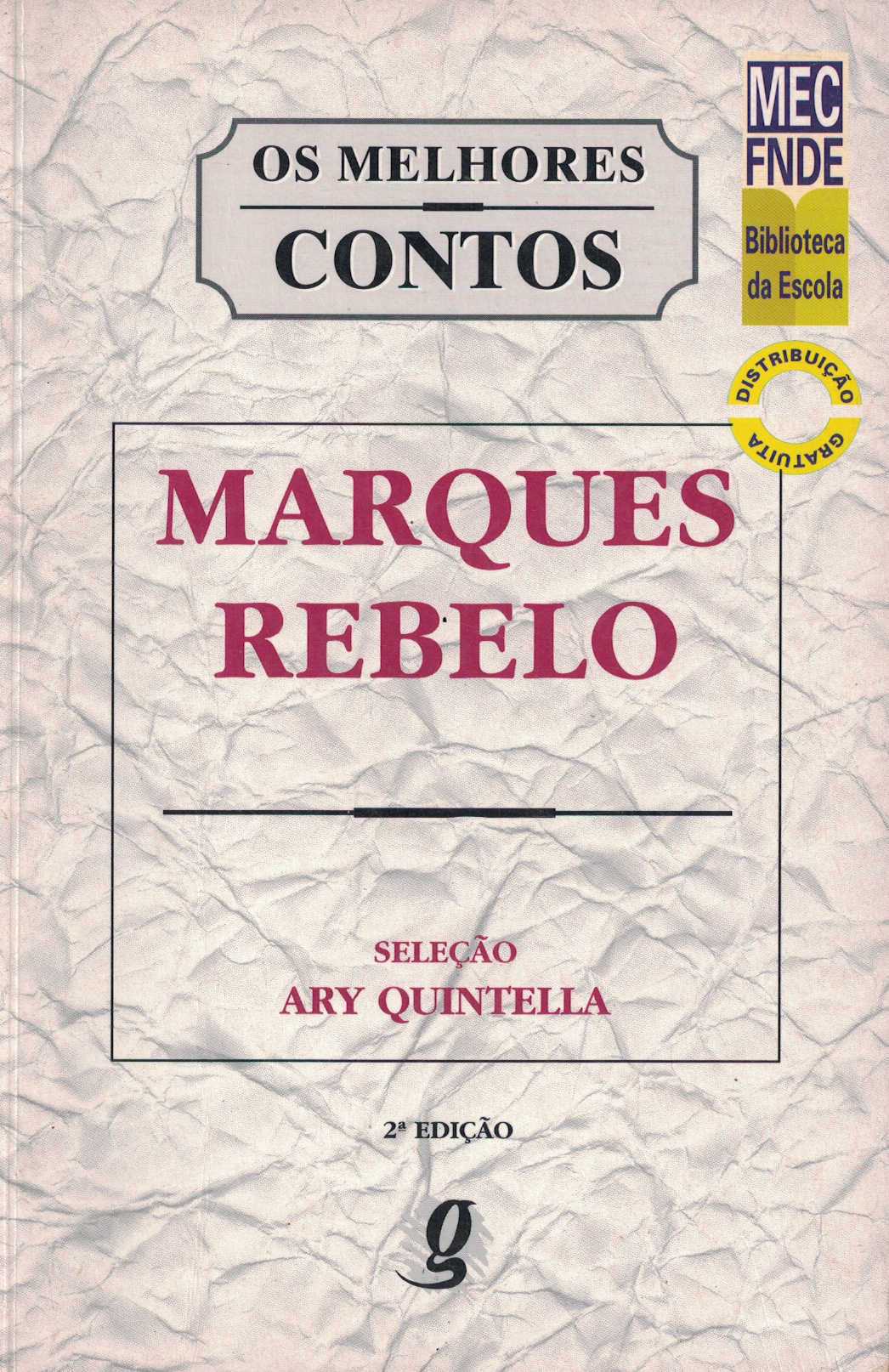 Capa de OS MELHORES CONTOS - MARQUES REBELO