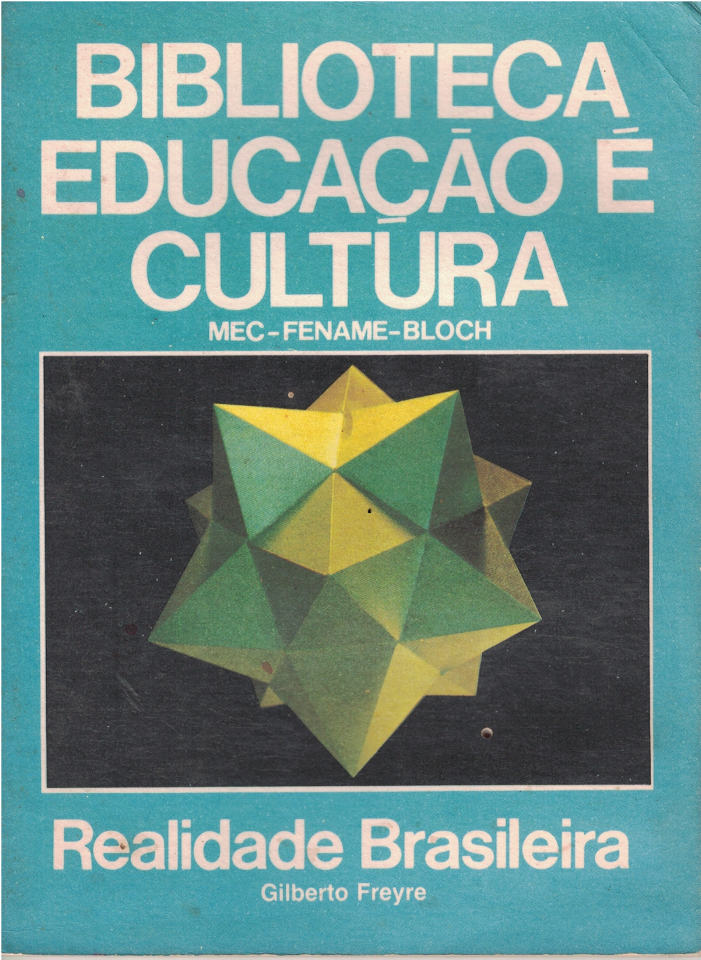 Capa de Biblioteca educação é cultura: Realidade Brasileira