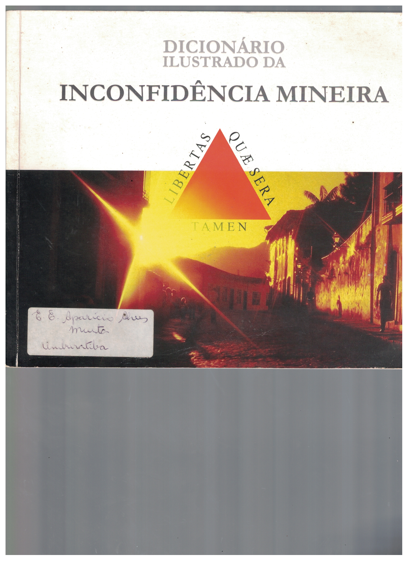 Capa de Dicionário ilustrado da inconfidência mineira