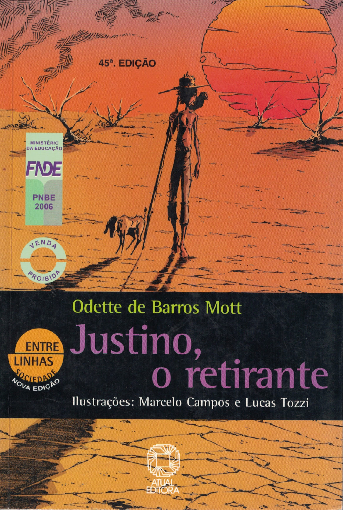 Capa de Justino, o retirante