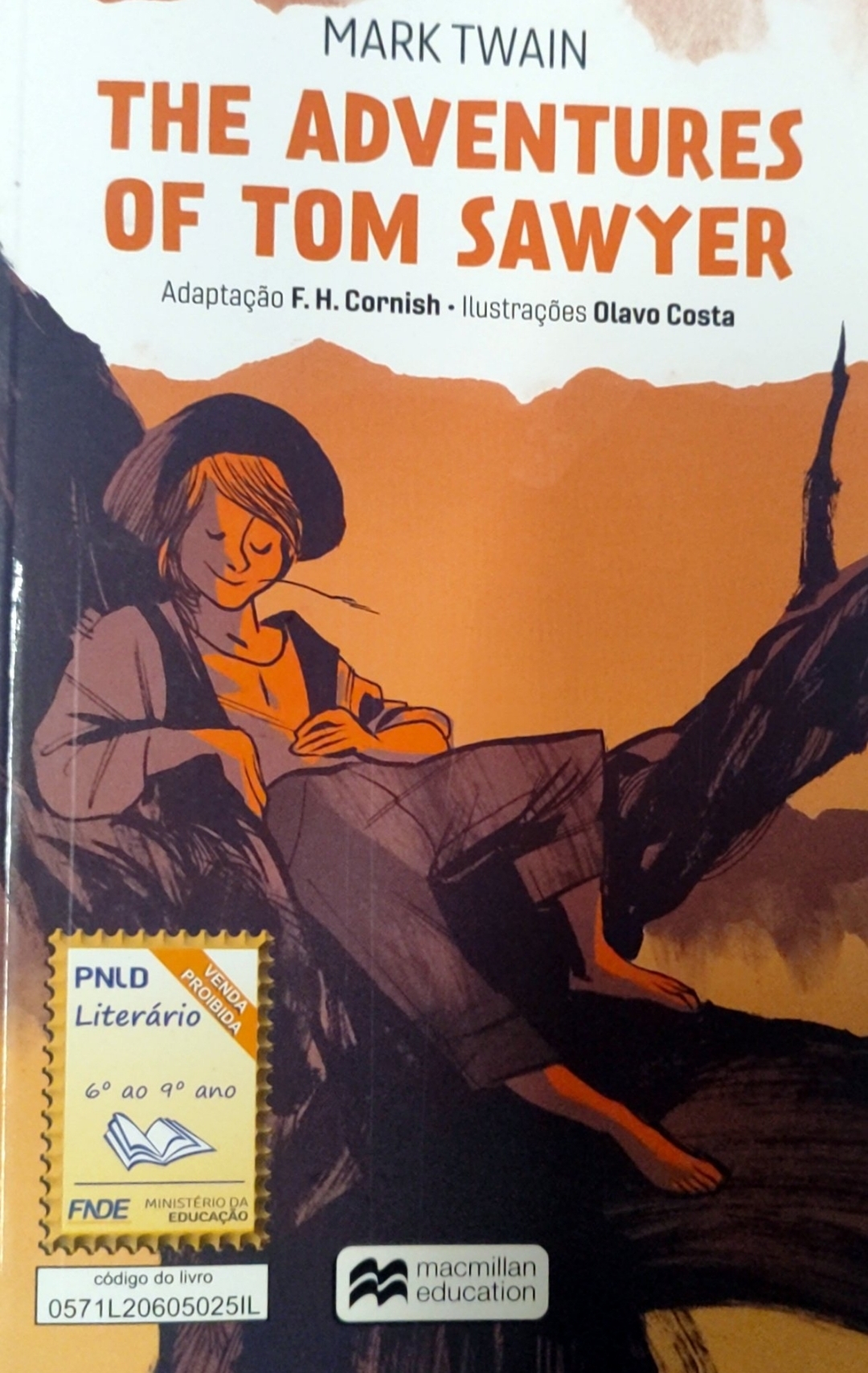 Capa de The aventures of tom sawyer