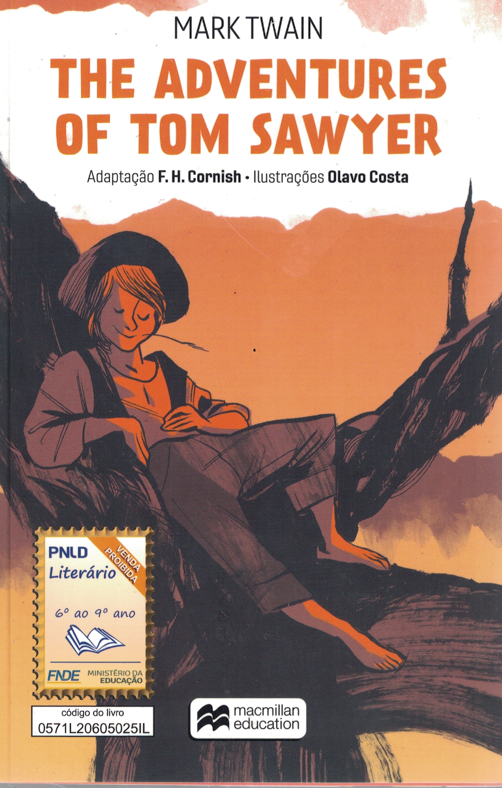 Capa de The adventures of tom sawyer