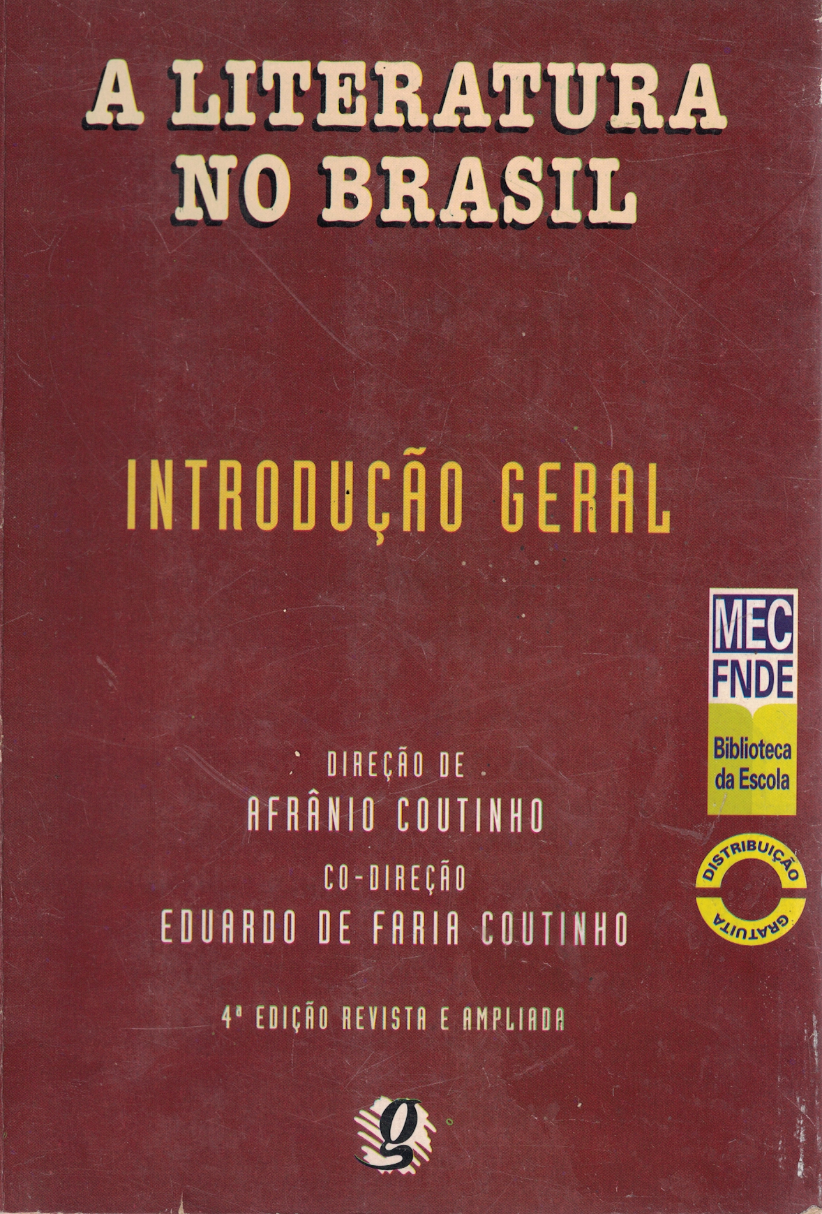 Capa de A LITERATURA DO BRASIL