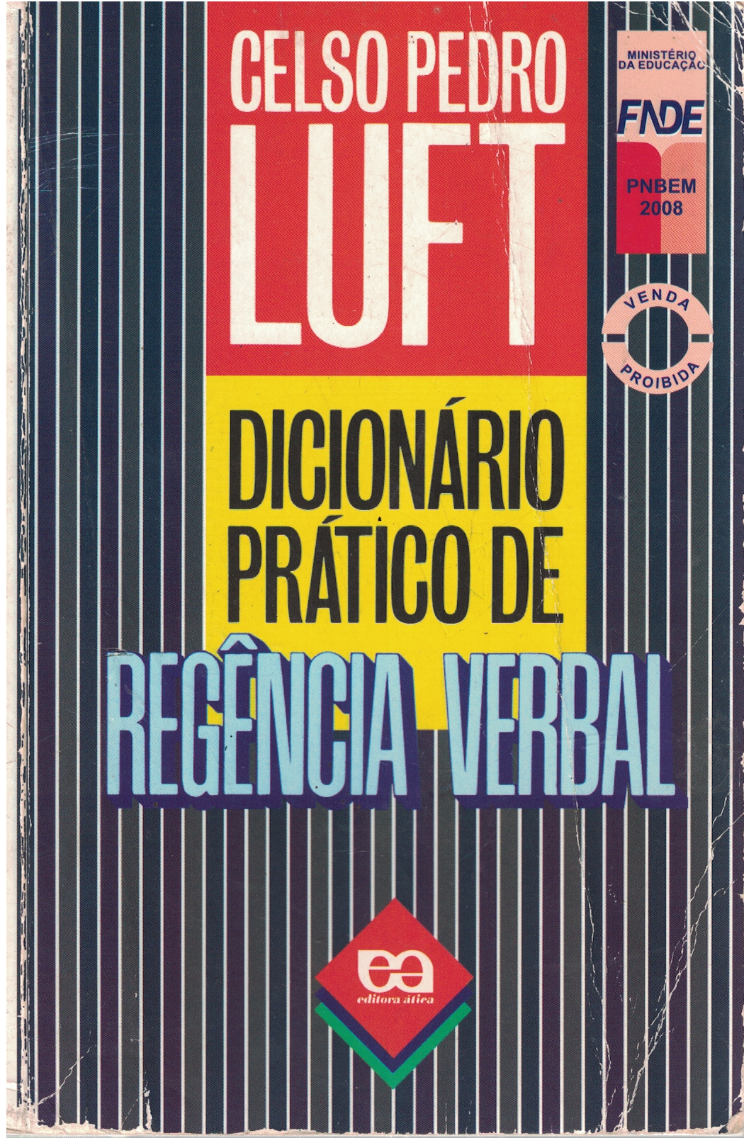 Capa de Dicionário prático de regência verbal