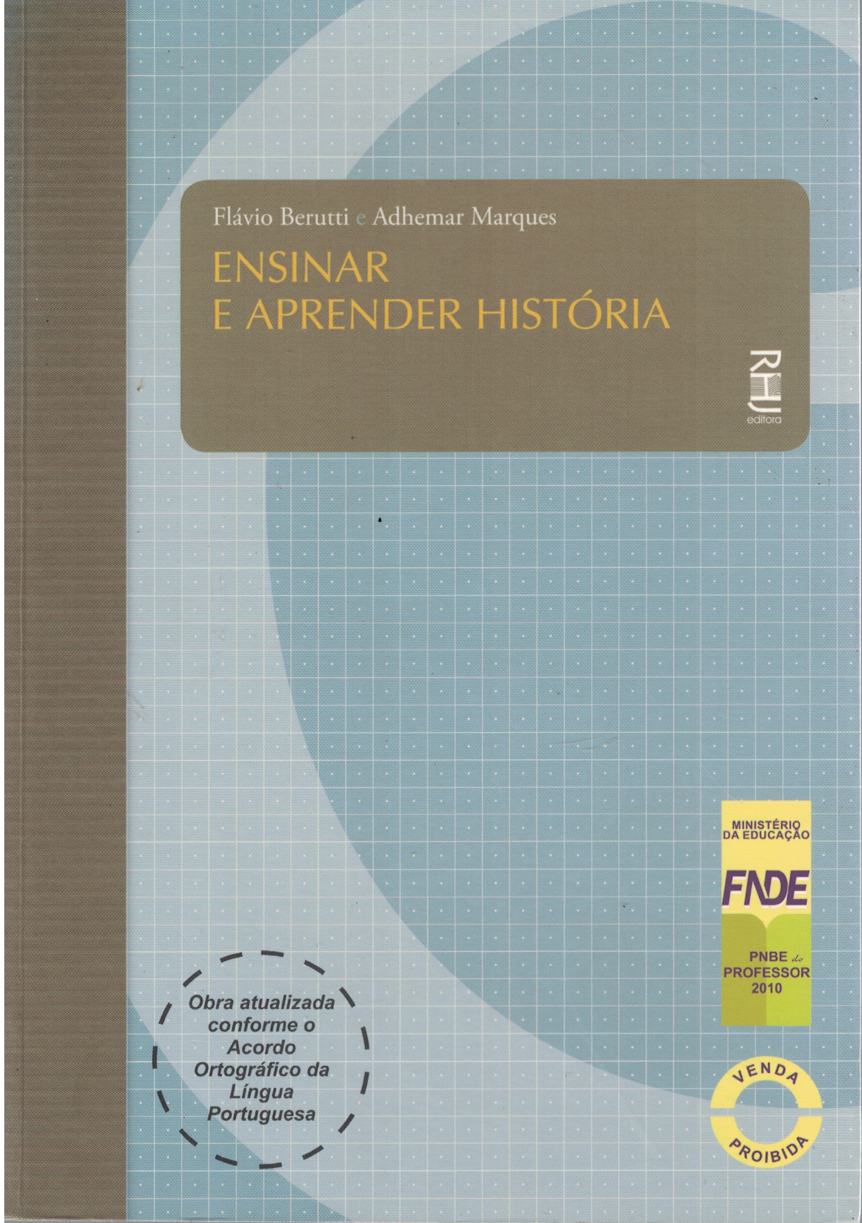 Capa de Ensinar e aprender história