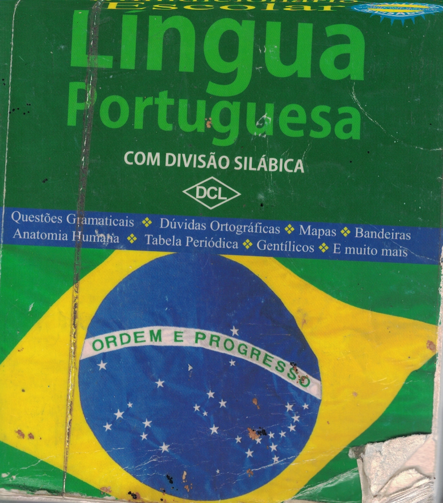 Capa de Minidicionário Escolar Língua Portuguesa com divisão silábica